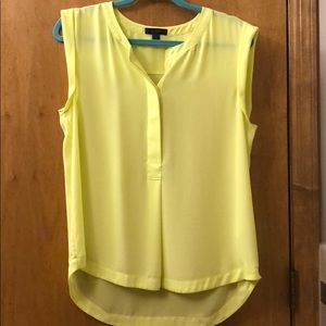 J. Crew cap sleeve yellow blouse, size 10